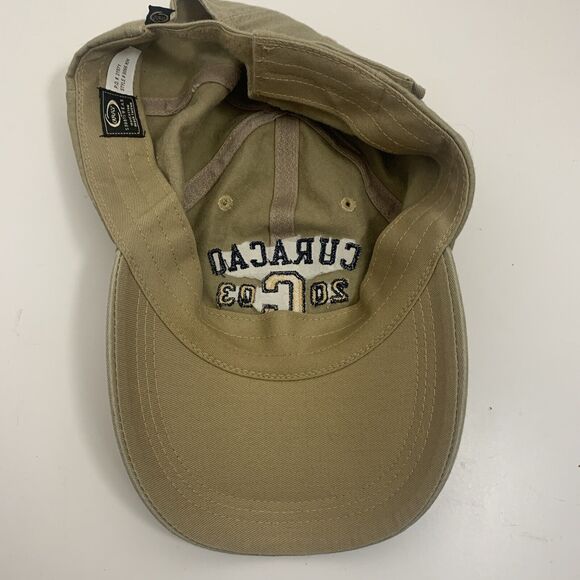 Curacao Dutch Caribbean Strapback Baseball Cap Hat Beige - Picture 8 of 11